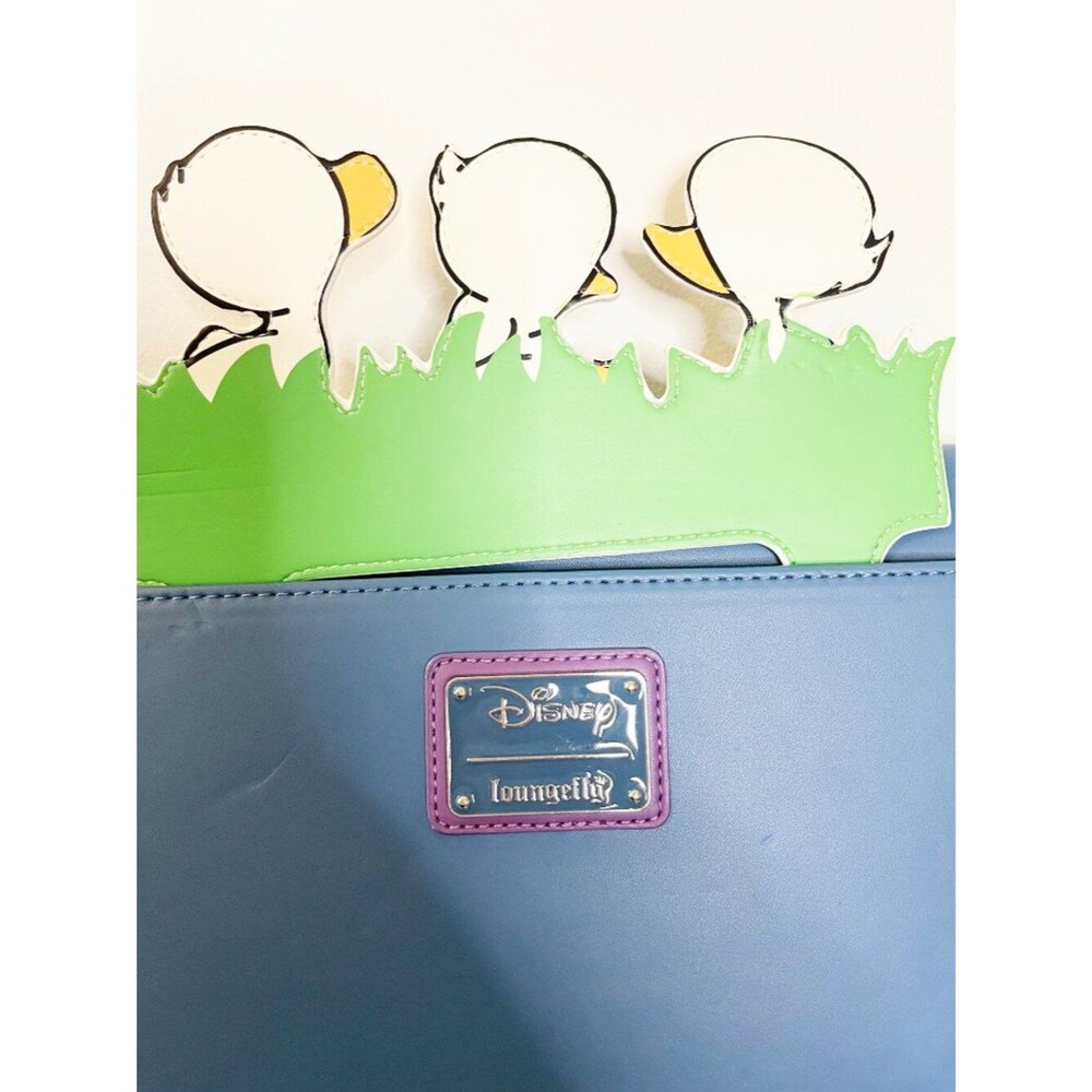 Loungefly Disney Stitch Crossbody Bag Ducklings Blue Faux Leather Chain Strap - Picture 6 of 8